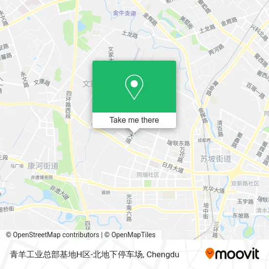 青羊工业总部基地H区-北地下停车场 map