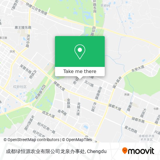 成都绿恒源农业有限公司龙泉办事处 map