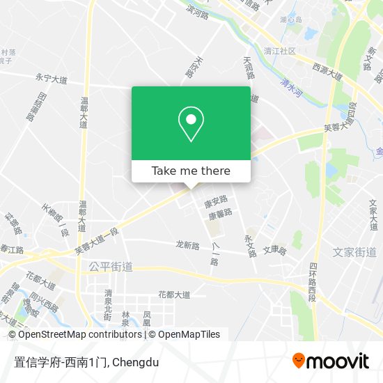 置信学府-西南1门 map