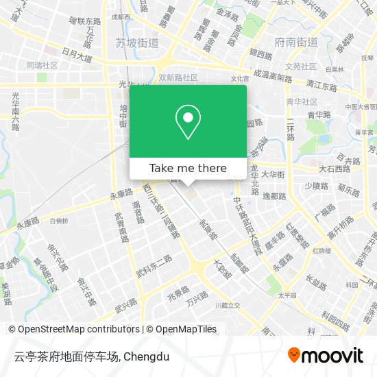 云亭茶府地面停车场 map