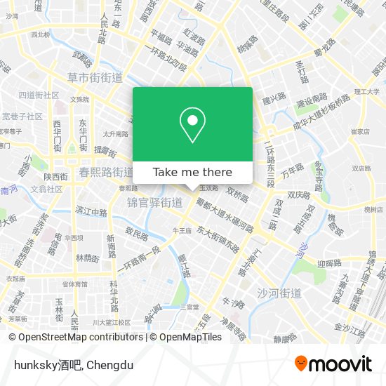 hunksky酒吧 map