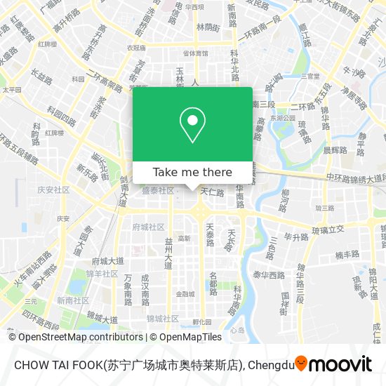 CHOW TAI FOOK(苏宁广场城市奥特莱斯店) map