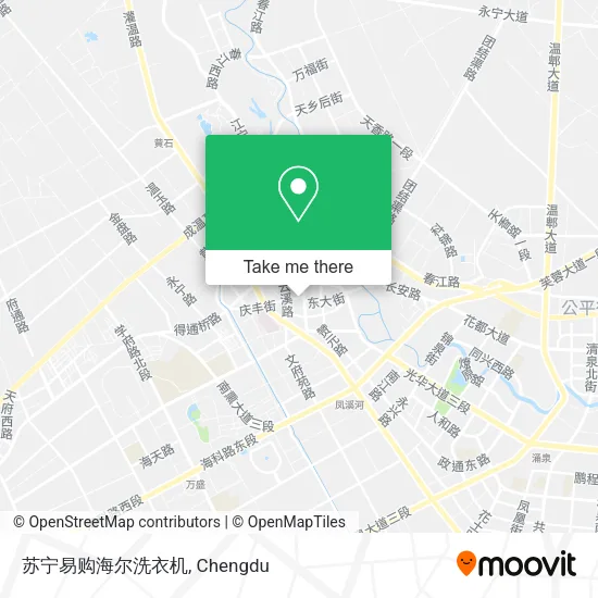 苏宁易购海尔洗衣机 map