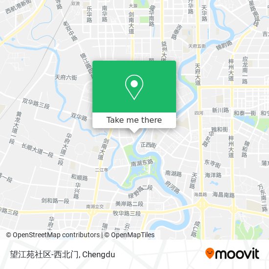 望江苑社区-西北门 map