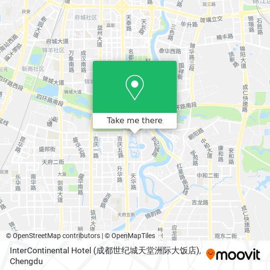 InterContinental Hotel (成都世纪城天堂洲际大饭店) map