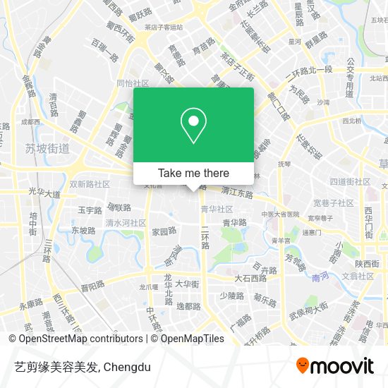 艺剪缘美容美发 map
