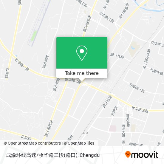 成渝环线高速/牧华路二段(路口) map