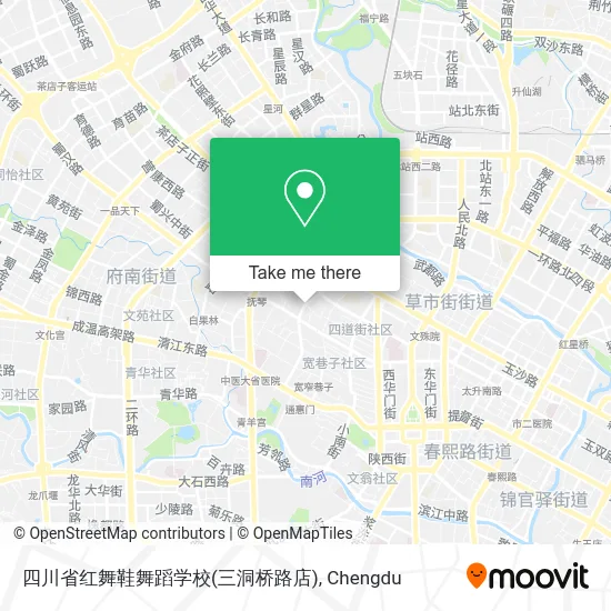 四川省红舞鞋舞蹈学校(三洞桥路店) map