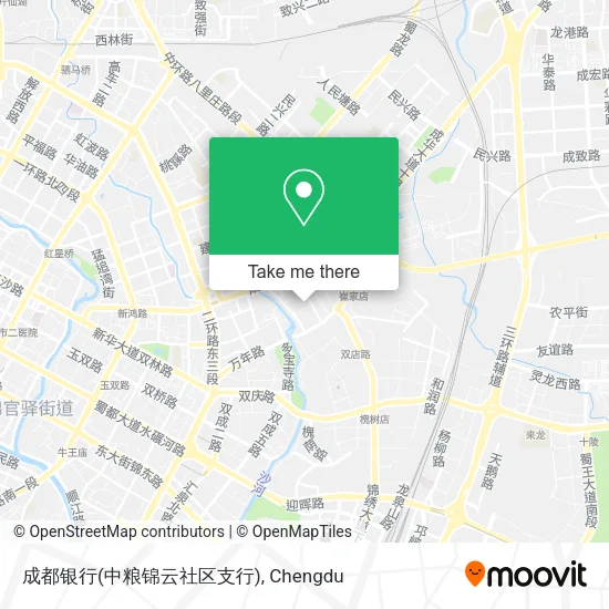 成都银行(中粮锦云社区支行) map