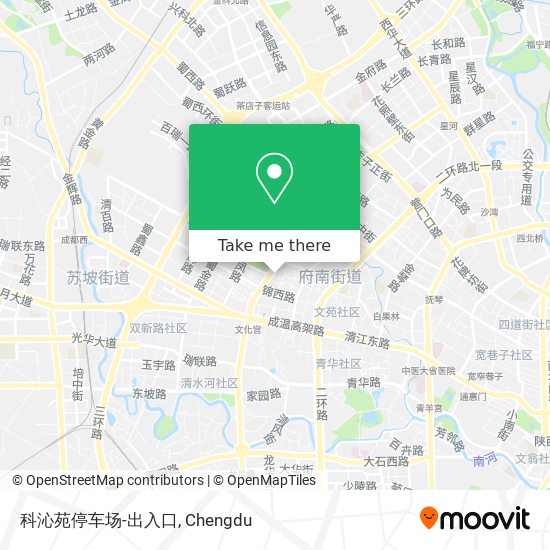 科沁苑停车场-出入口 map