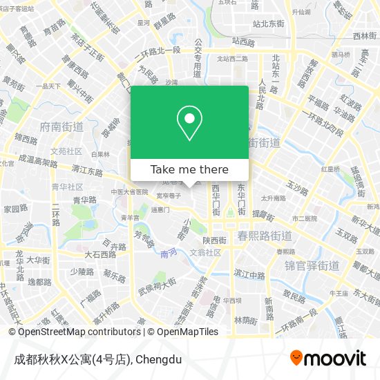 成都秋秋X公寓(4号店) map