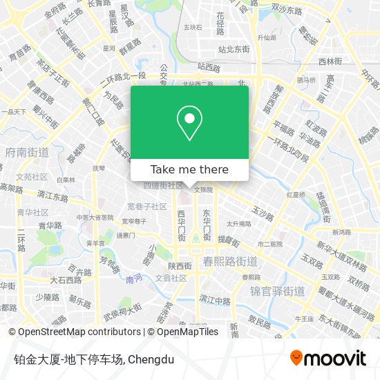 铂金大厦-地下停车场 map