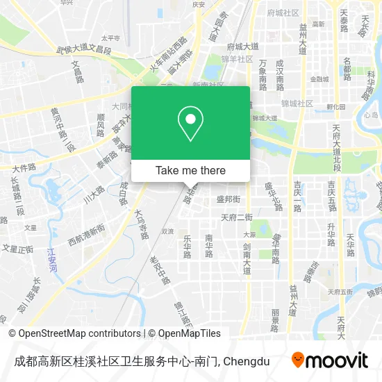 成都高新区桂溪社区卫生服务中心-南门 map