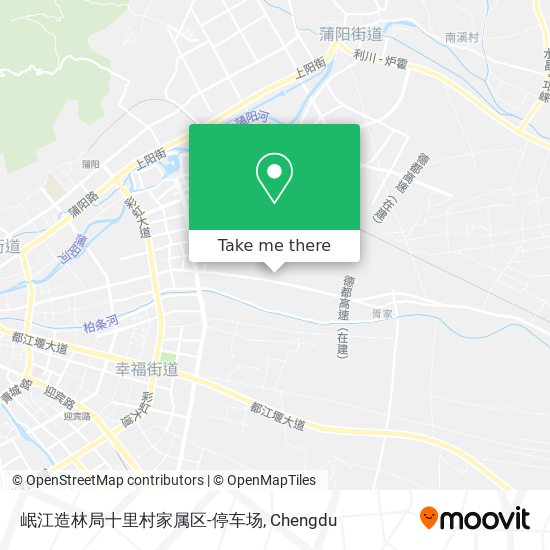 岷江造林局十里村家属区-停车场 map