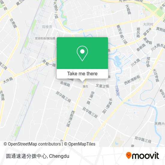圆通速递分拨中心 map