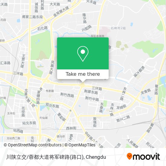 川陕立交/蓉都大道将军碑路(路口) map