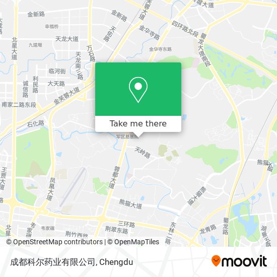 成都科尔药业有限公司 map