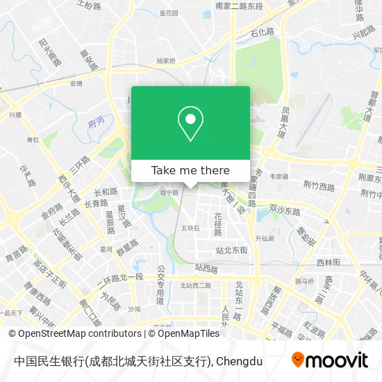 中国民生银行(成都北城天街社区支行) map