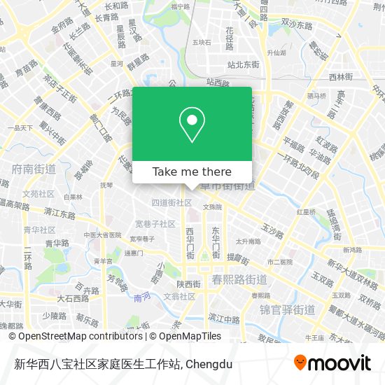 新华西八宝社区家庭医生工作站 map