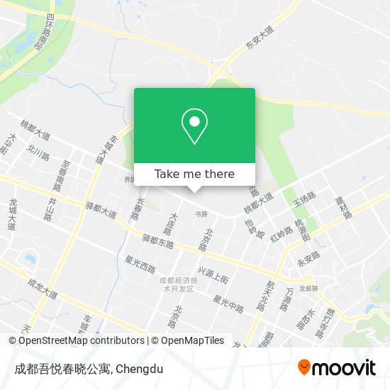 成都吾悦春晓公寓 map