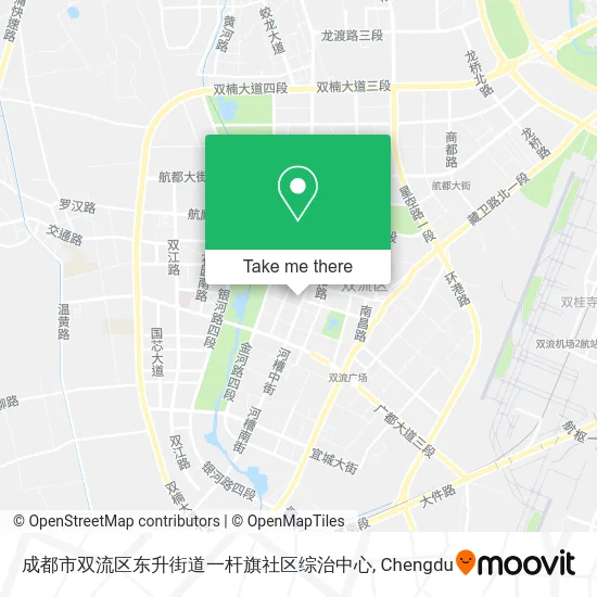 成都市双流区东升街道一杆旗社区综治中心 map
