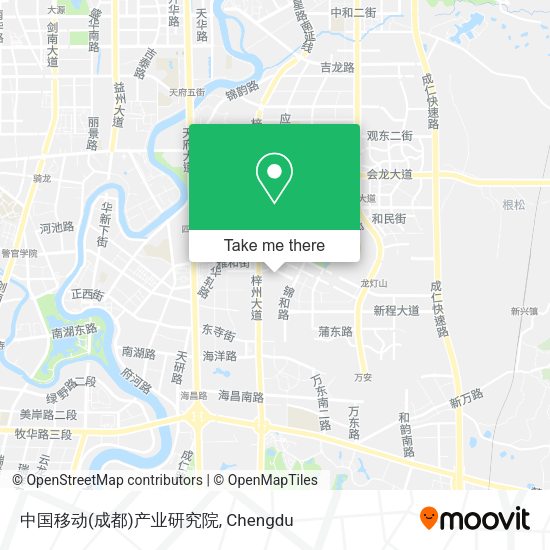 中国移动(成都)产业研究院 map