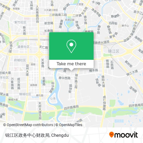 锦江区政务中心财政局 map