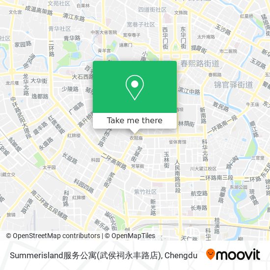Summerisland服务公寓(武侯祠永丰路店) map