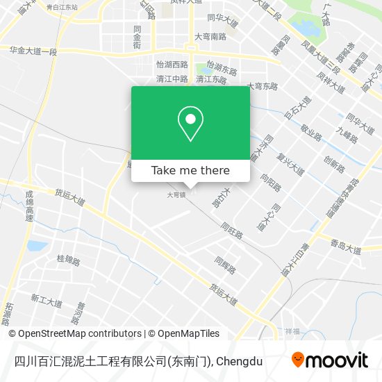 四川百汇混泥土工程有限公司(东南门) map