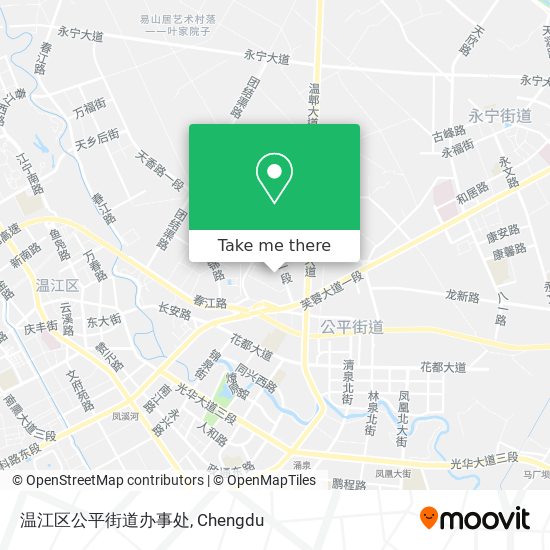 温江区公平街道办事处 map