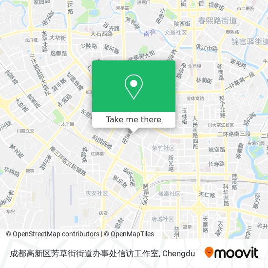 成都高新区芳草街街道办事处信访工作室 map