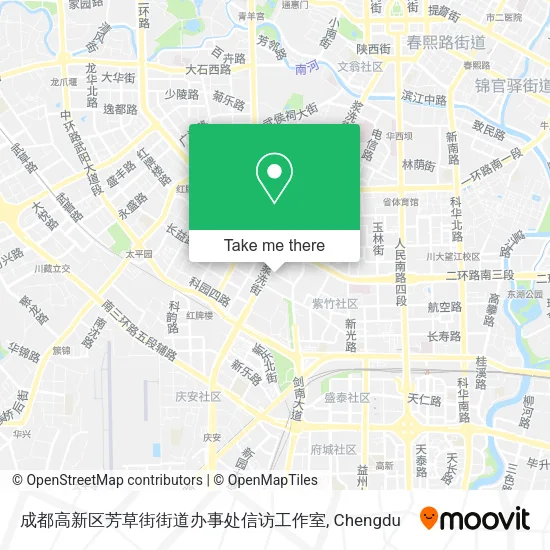 成都高新区芳草街街道办事处信访工作室 map