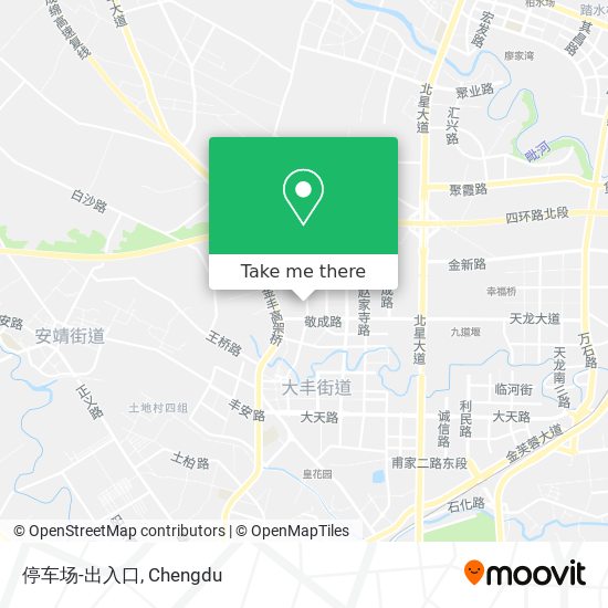 停车场-出入口 map