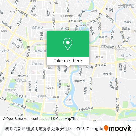 成都高新区桂溪街道办事处永安社区工作站 map