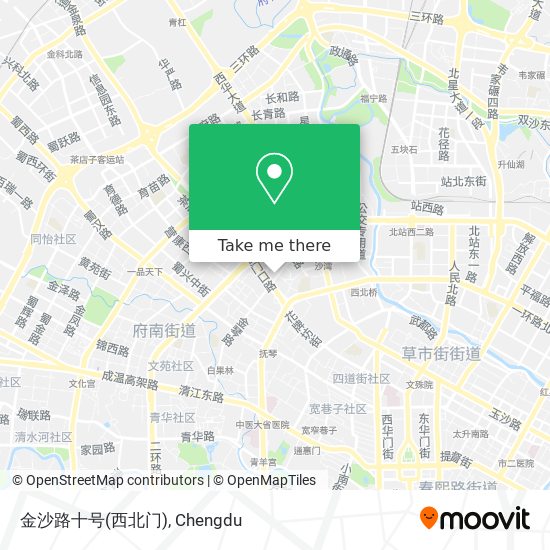 金沙路十号(西北门) map