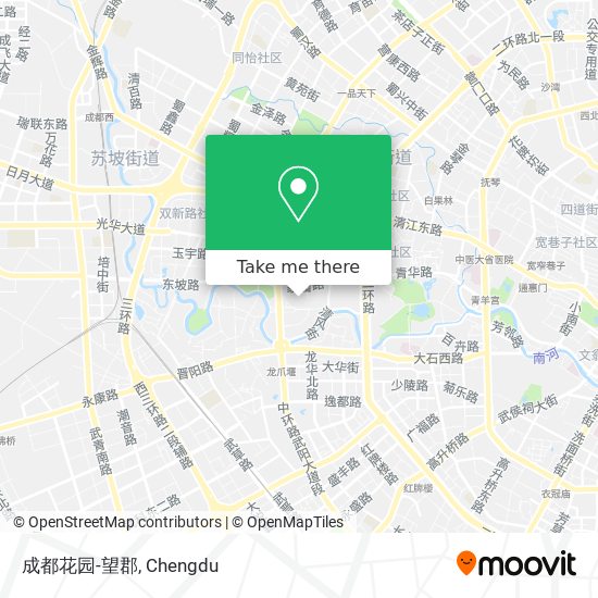 成都花园-望郡 map