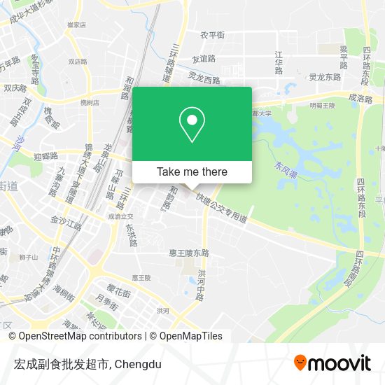 宏成副食批发超市 map