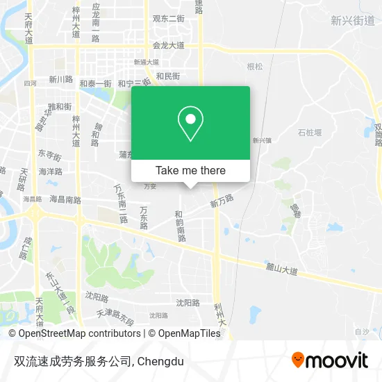 双流速成劳务服务公司 map