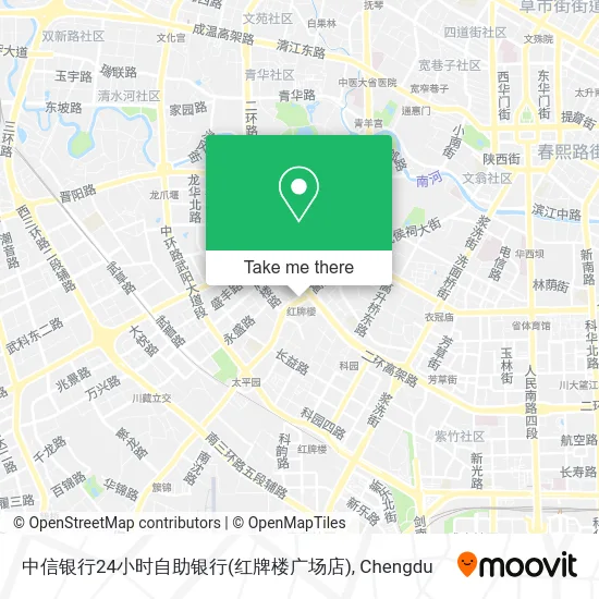 中信银行24小时自助银行(红牌楼广场店) map