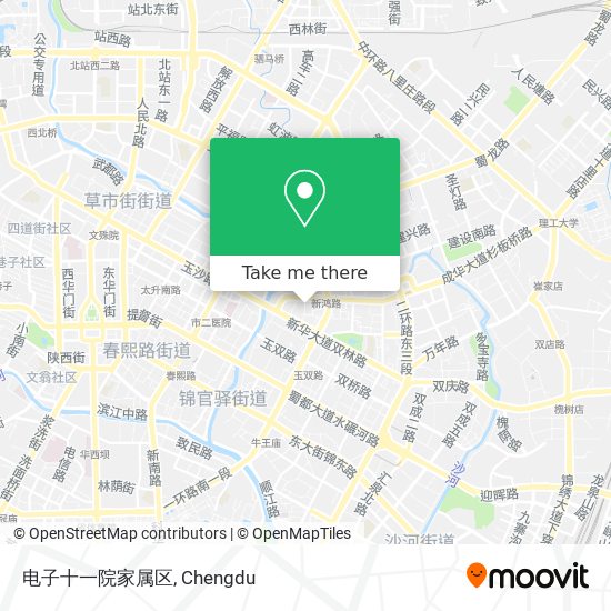 电子十一院家属区 map