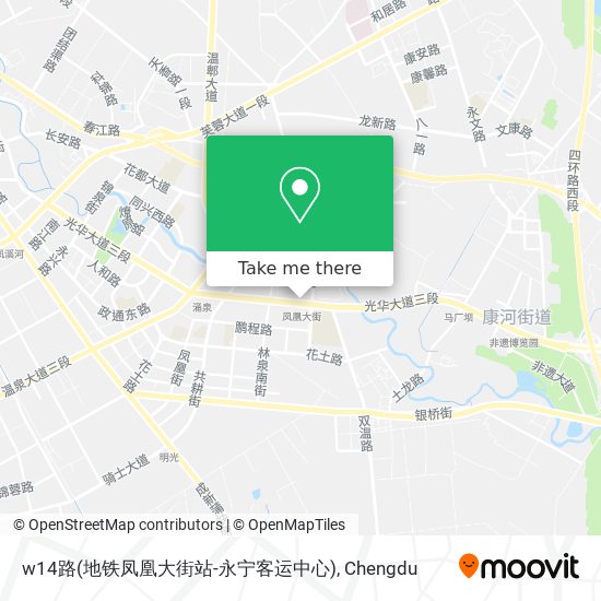 w14路(地铁凤凰大街站-永宁客运中心) map