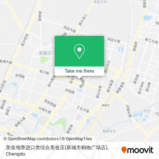 美妆地带进口类综合美妆店(新城市购物广场店) map