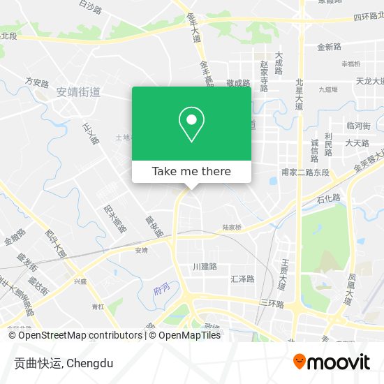 贡曲快运 map