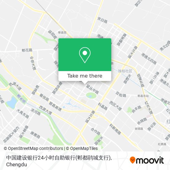 中国建设银行24小时自助银行(郫都鹃城支行) map