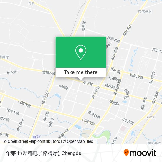 How To Get To 华莱士 新都电子路餐厅 In 新都区by Bus