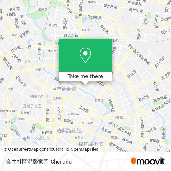 金牛社区温馨家园 map