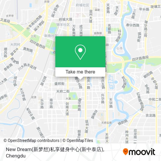 New Dream(新梦想)私享健身中心(新中泰店) map