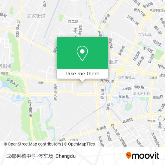 成都树德中学-停车场 map