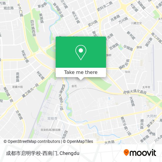 成都市启明学校-西南门 map