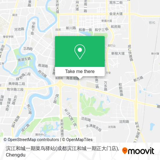 滨江和城一期菜鸟驿站(成都滨江和城一期正大门店) map